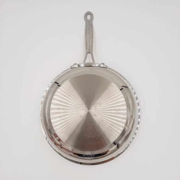 Cuisinart 722-20 8" Chefs Classic Stainless Steel Open Skillet No Lid Saute Pan - Picture 6 of 7